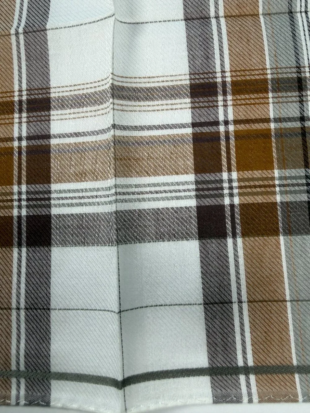 NWT Christian Dior Plaid Cotton Scarf 19